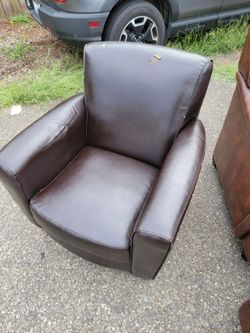 Faux Leather Chair