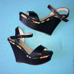 Platform Wedge Heel Sz 7 1/2