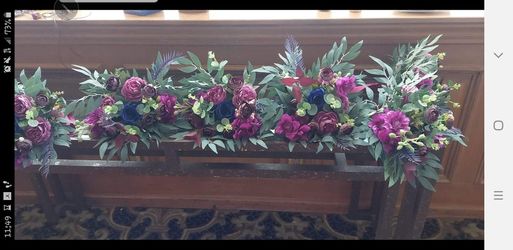 4 Bridesmaid Bouquets - Silk