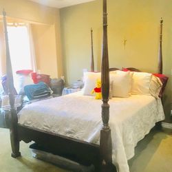 Bed Frame And 2 Cabinets 