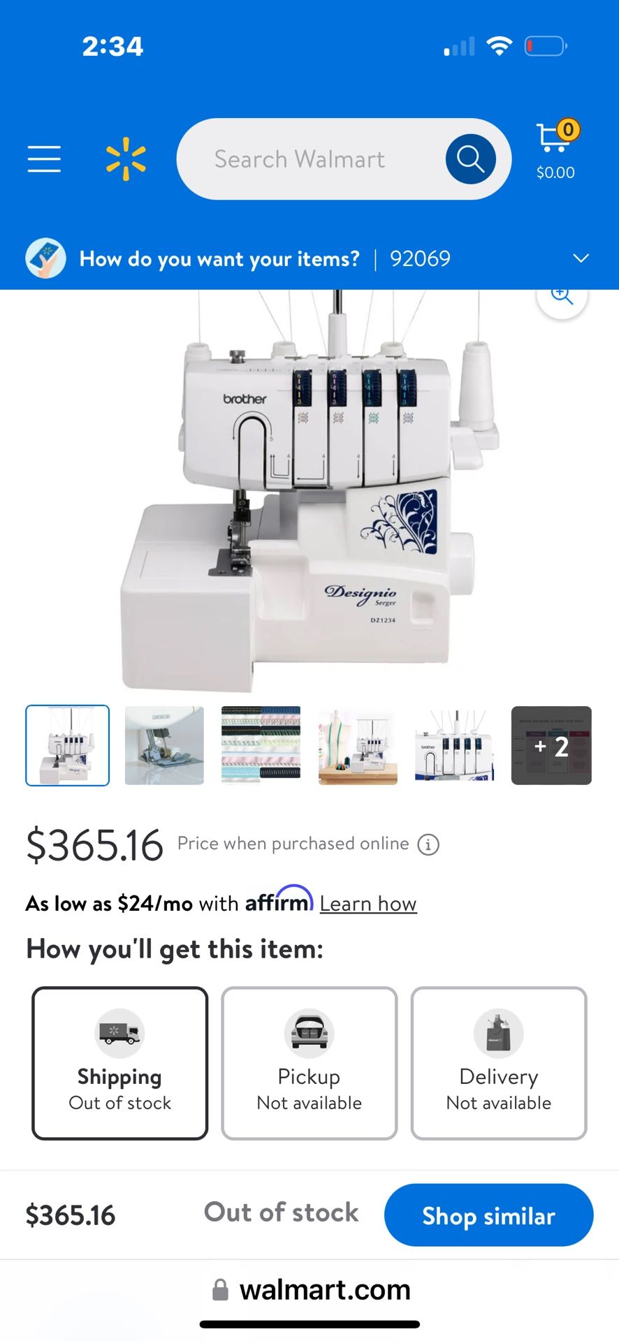 Brother Designio DZ1234 Serger