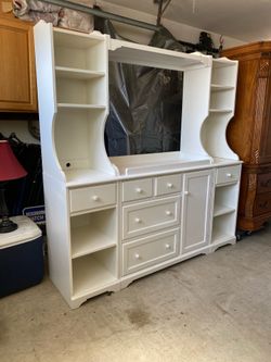 White Dresser Unit By Pottery Barn