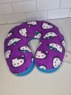 Sanrio Hello Kitty & Friends- Hello Kitty Travel Comfort Neck Pillow Purple
