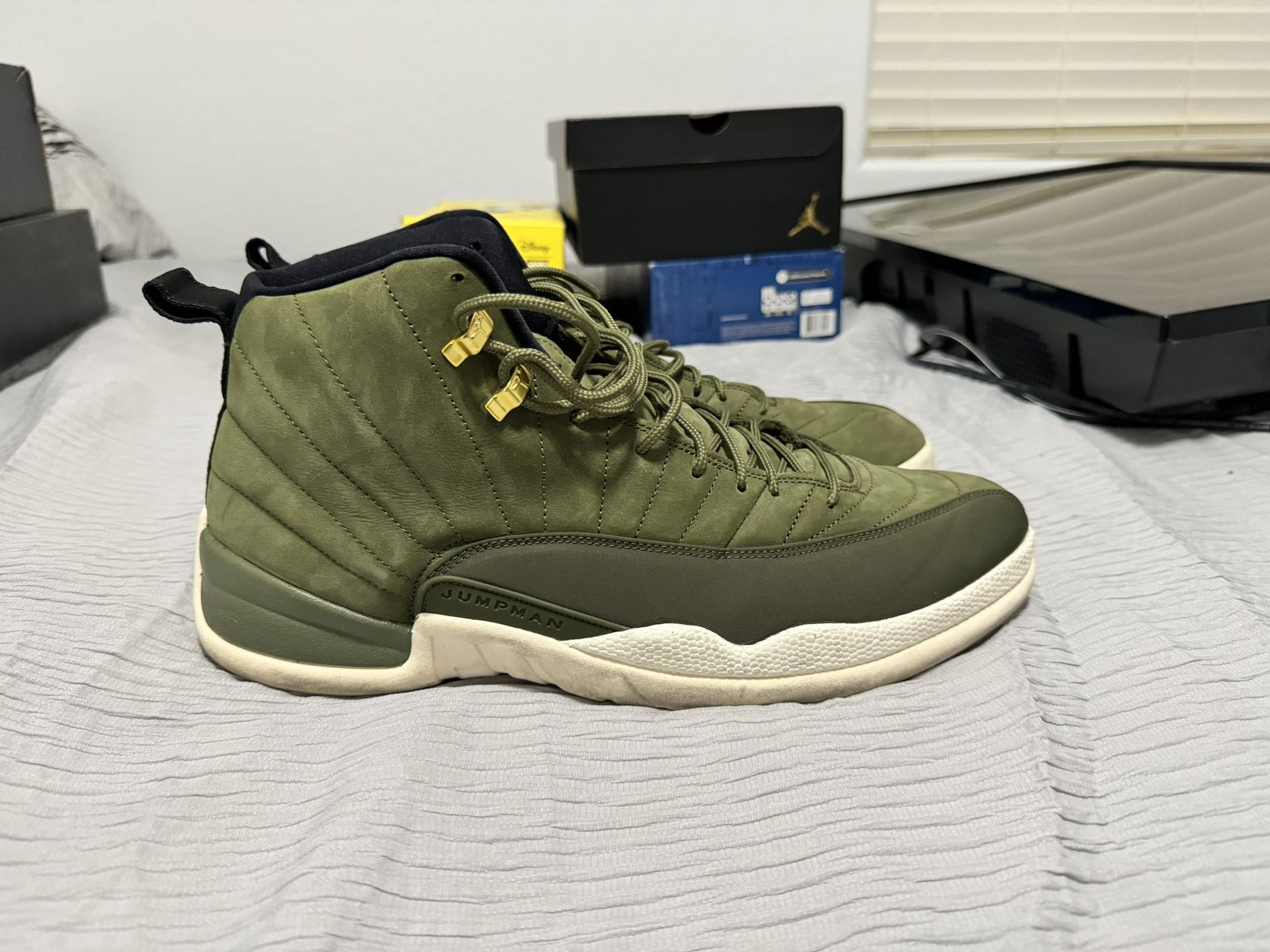 Jordan 12 Olive Canvas 