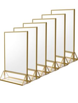 Clear acrylic double sided frames