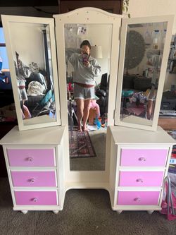 PB girls vanity-repainted
