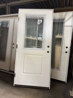 White Exterior Front/Patio and Sliding Doors