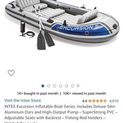 Big discount - $ 550 Items Worth $1000 - Inflatable Boat With Shaft Motor And Other Accesary