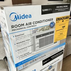 Midea 5000BTU 115V Room Window AC Unit Air Conditioner - White