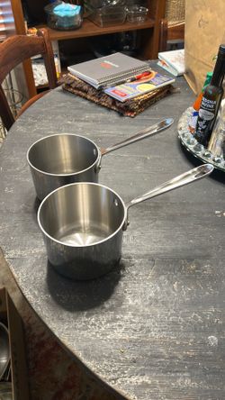 Two (2) All Clad 2Qt Sauce Pans - No Lids