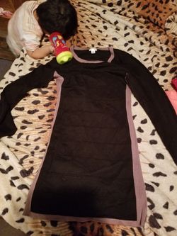Black long sleeve dress