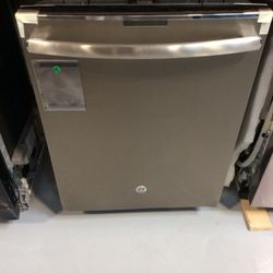 GE Profile Stainless Steel Interior Dishwasher with Hidden Controls 