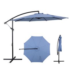 Offset Cantilever Patio Umbrella with Stand
