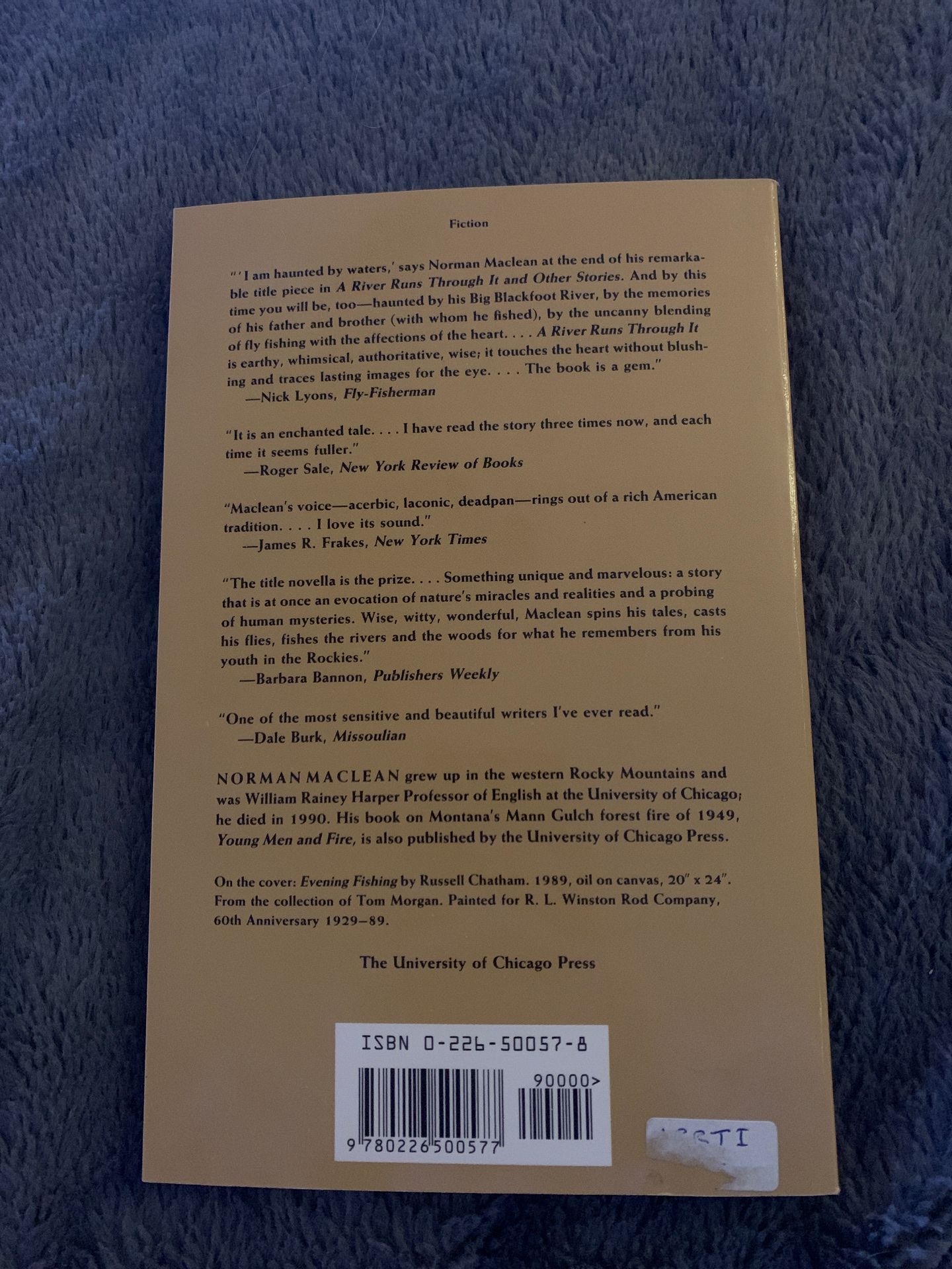 A River Runs Through It, book