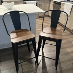 Set Of 2 Counter Chairs