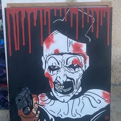 Hand Painted Art The Clown 