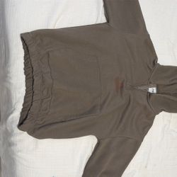 Zara Green Quarter zip Hoodie 