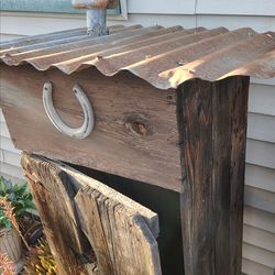 Wooden out house yard Decor