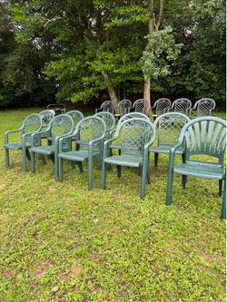Chairs Outdoors Resin Lot of 10