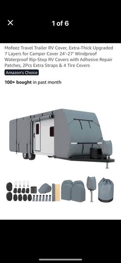 NIB Travel Trailer RV Cover, Extra-Thick Upgraded 7 Layers for Camper Cover 24'-27' $150 Cash Firm