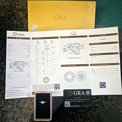 Brand new Vvs1 GRA Moissanite Ring 0.5ct - Adjustable Size  (NEED GONE)