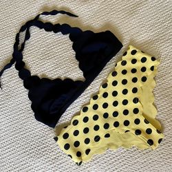 Marysia swim suit bikini top and bottom, size L