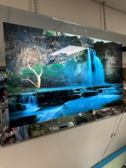 Waterfall Mirror Trimmed Picture With Sound