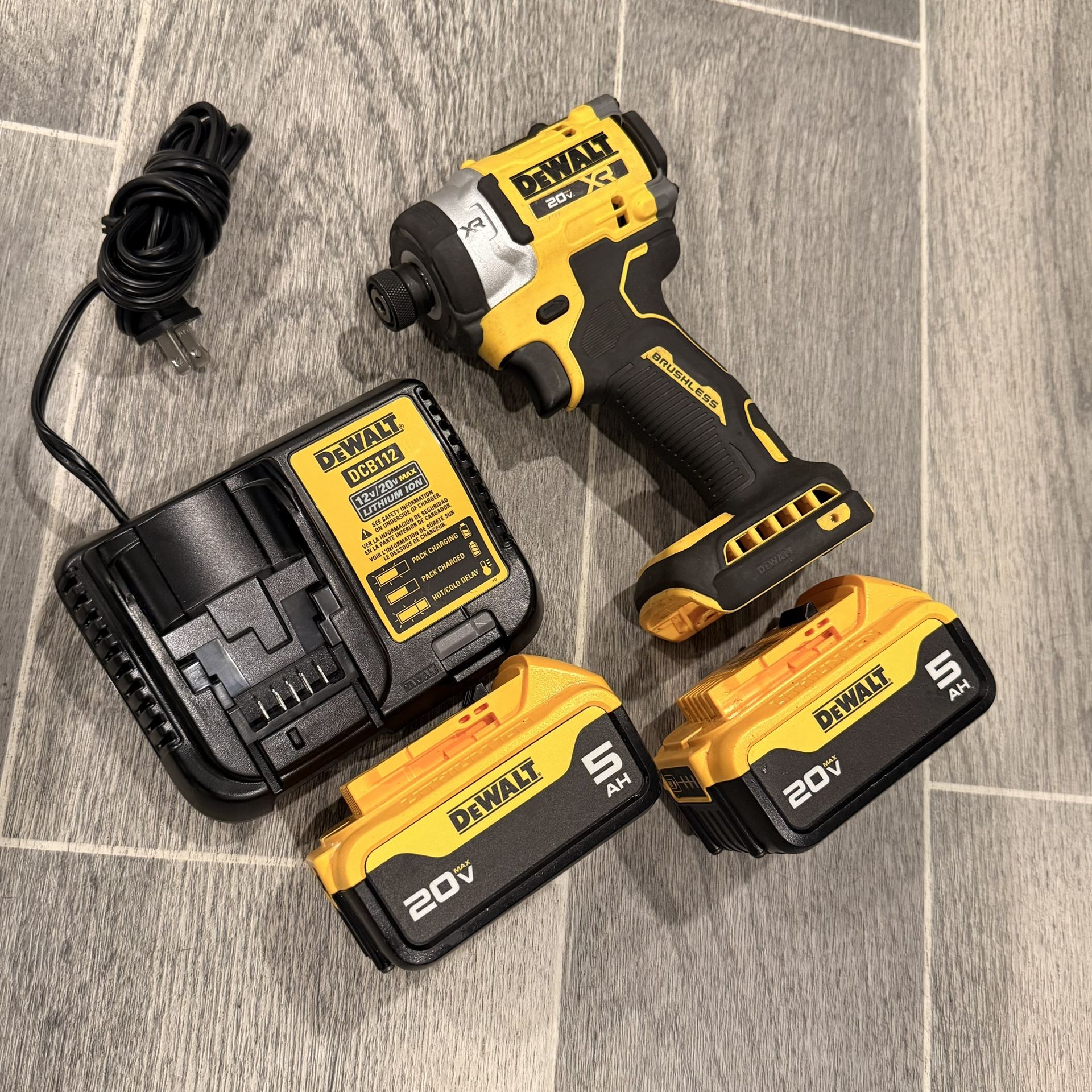 Dewalt 3-Speed Impact / XR BRUSHLESS / 5.0 Batteries / FULL KIT
