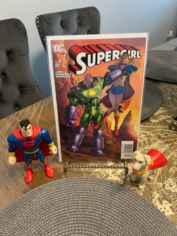 Supergirl comic with toys