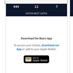Bears Tickets