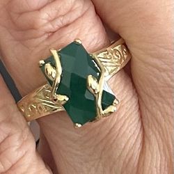 Green Onyx Ring