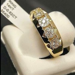 14k Gold Diamond men's ring