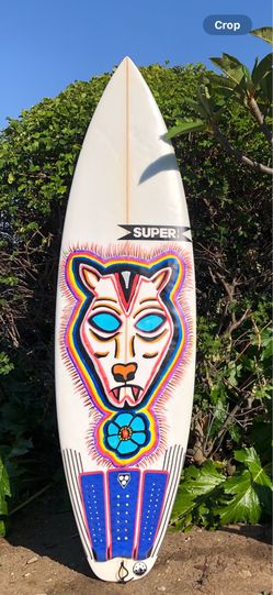 5’10 “Super” Surfboard-wetsuit-surfing