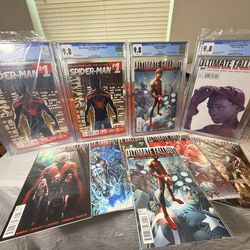 Miles morales collection CGCs and #4 UF Spider-man No More