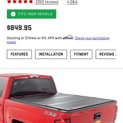 2014-2018 GM 5’8 Bed Cover