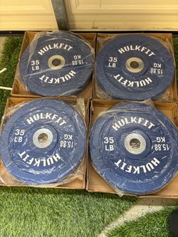 HulkFit 35 LB Bumper Plates