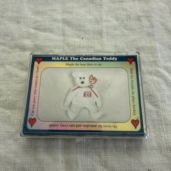 Ty Beanie Babies Trading Cards Series A Lot Maple, Zip, Snip, Princess, Peanut