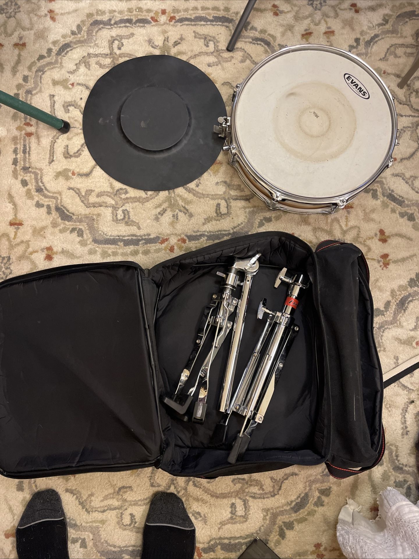 Ludwig Maple Piccolo Snare Drum + Stand And Bag