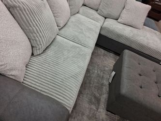*Weekend Special!!!*---Cozy Ashley Corduroy Fabric Sectional Sofas---Now $1099!!!---Delivery/Financing Available🙌