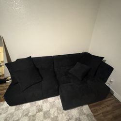 ATUNUS HOME Pixel Classic 91.77” x 52.40” x 24.80” Linen Modular Loveseat Sofa 