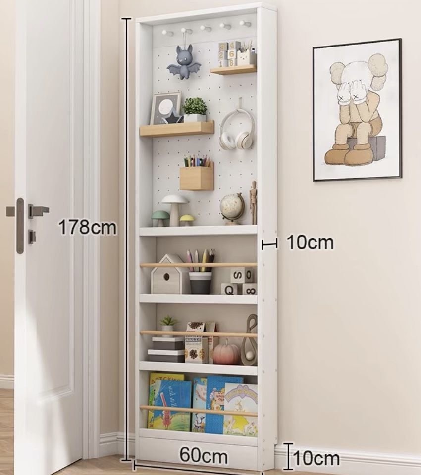 White Behind the Door Modular Shelving