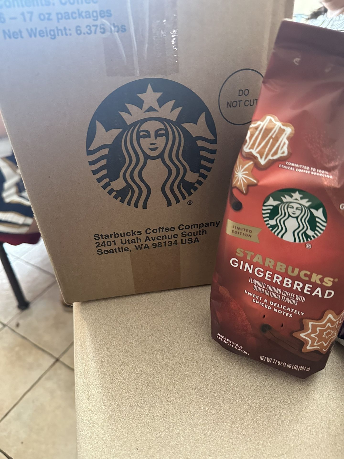 starbucks limited edition gingerbread coffee grounds