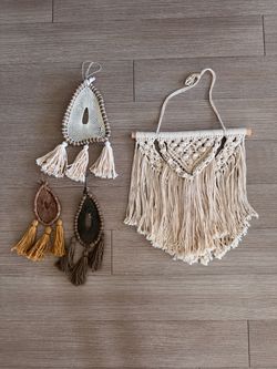 macrame boho wall art