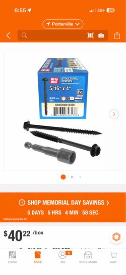 4” structural screws