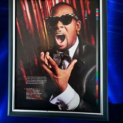 8x10 Framed Original promotional image featuring R. Kelly Print 