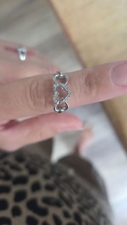 Triple heart ring