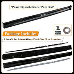 BRAND NEW 2023-2026 Honda Accord 11th Gen Yofer Urban Gray Trim Trim Add On Side Skirt Extension