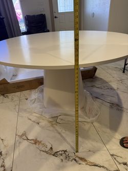 White tulip table