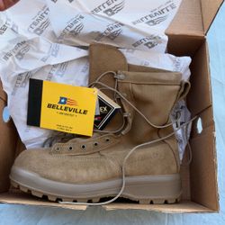 Belleville Tan Suede Military Combat Boots