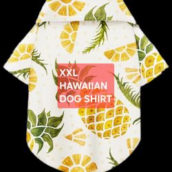 XXL Dog Shirt Hawaiian Pineapple